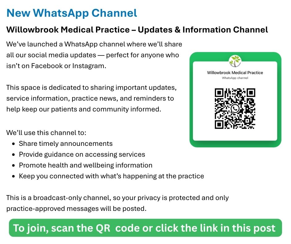 Willowbrookmedicalpractice–updates&informationchannel