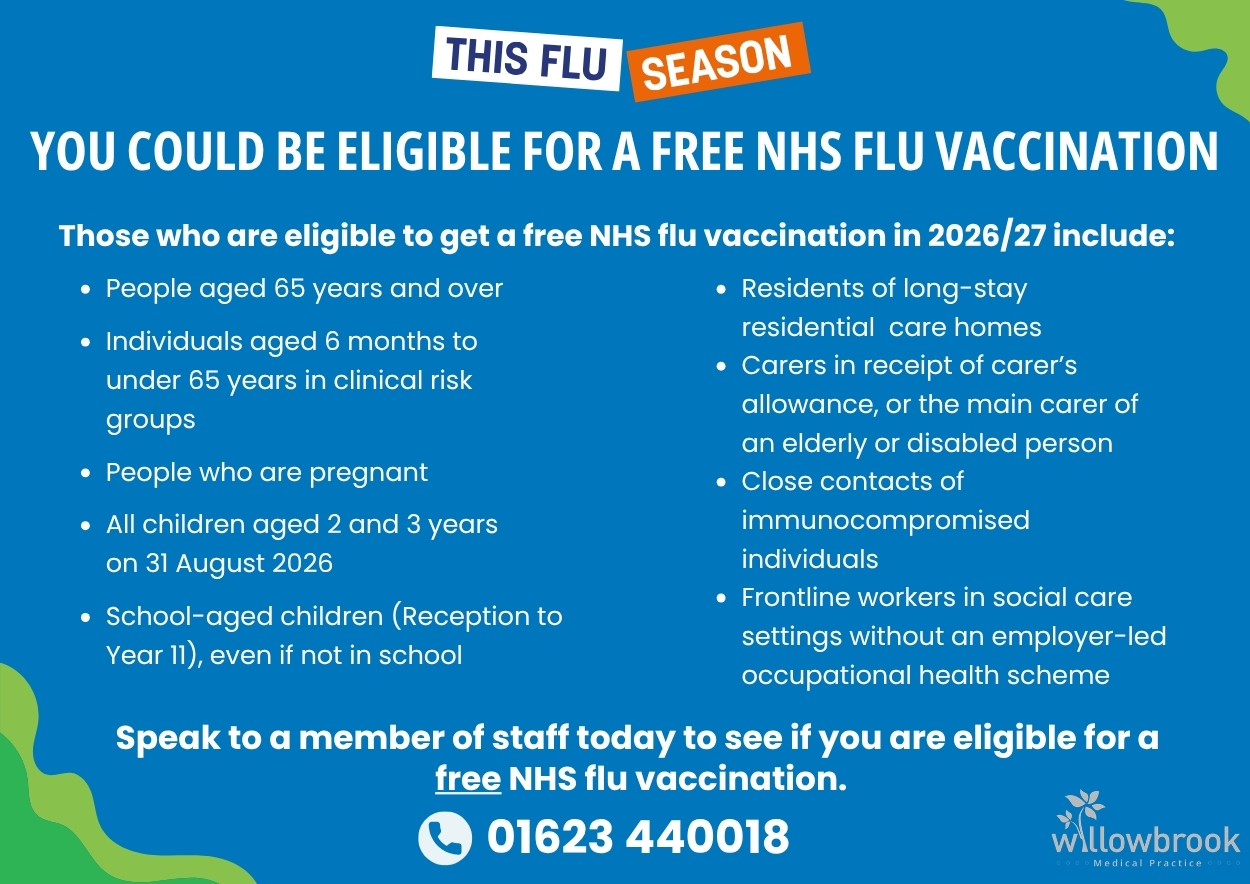 Flu 2026 27 eligibility 